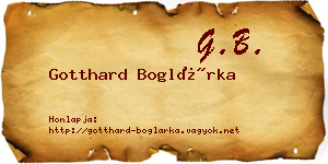 Gotthard Boglárka névjegykártya